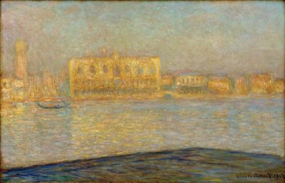 Il Palazzo Ducale visto da San Giorgio Maggiore da Claude Monet