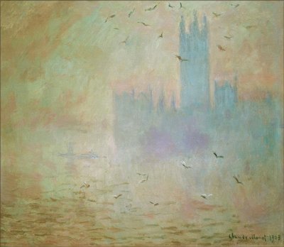 Il Parlamento, i gabbiani da Claude Monet