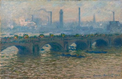 Il ponte di Waterloo, tempo grigio, 1903 da Claude Monet