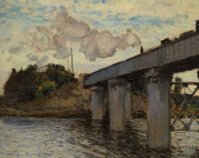 Il ponte ferroviario ad Argenteuil da Claude Monet