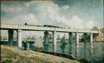 Il ponte ferroviario ad Argenteuil da Claude Monet