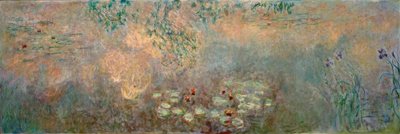Lo stagno delle ninfee con iris da Claude Monet