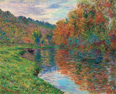 Le bras de Jeufosse, autunno, 1884 da Claude Monet