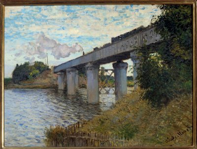 Il ponte ferroviario ad Argenteuil Dipinto di Claude Monet (1840-1926) 1873 Sole. 0,55x0,72 m Parigi, Museo d