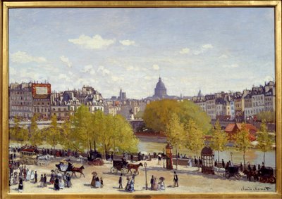 Il quai del Louvre a Parigi nel 1867. Dipinto di Claude Monet (1840-1926) da Claude Monet