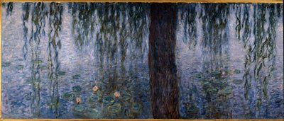Le Ninfee; mattina chiara con salici (parte sinistra del trittico) da Claude Monet