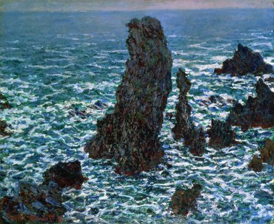 Le Piramidi a Port-Coton, Belle-Ile-en-Mer, 1886 da Claude Monet