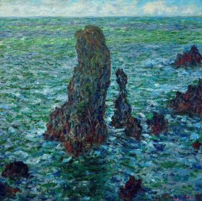Le piramidi di Port-Coton da Claude Monet