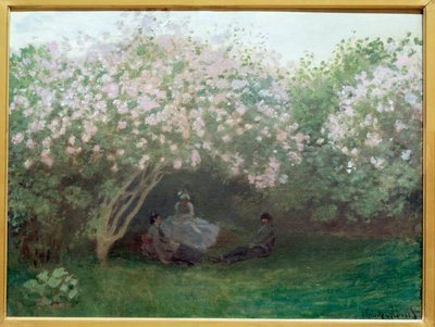 Lillà, tempo grigio (o Il riposo sotto il lillà) da Claude Monet