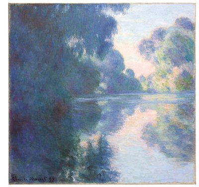 Mattinata sulla Senna, 1897 da Claude Monet