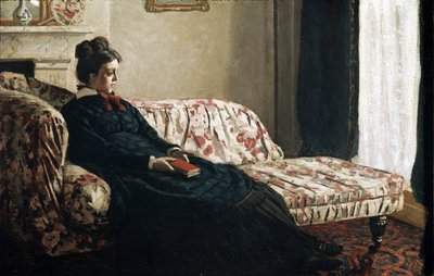 Meditazione o Madame Monet sul divano da Claude Monet
