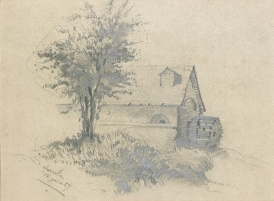 Mulino sulla Lezarde, 1857 da Claude Monet