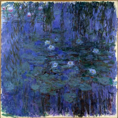 Ninfee blu. Dipinto di Claude Monet (1840-1926) 1916. Parigi, Museo d