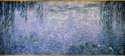 Ninfee, mattina chiara con salici (trittico, parte centrale) da Claude Monet