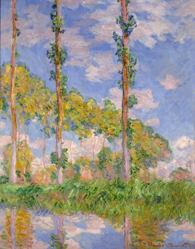 Pioppi al sole da Claude Monet