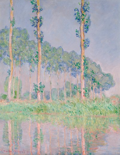 Pioppi, effetto rosa da Claude Monet