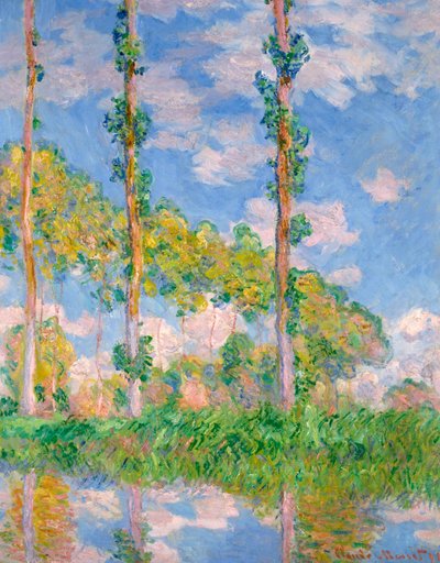 Pioppi al sole da Claude Monet