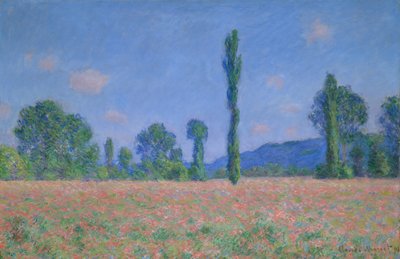 Campo di papaveri a Giverny, 1890-91 da Claude Monet