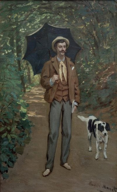 Ritratto di Victor Jacquemont con parasole da Claude Monet