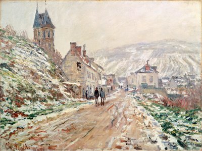 Strada a Vetheuil in inverno da Claude Monet
