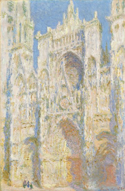 Cattedrale di Rouen, Facciata Ovest, Luce del Sole da Claude Monet