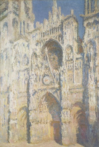 Cattedrale di Rouen in piena luce solare: Armonia in blu e oro, 1894 da Claude Monet