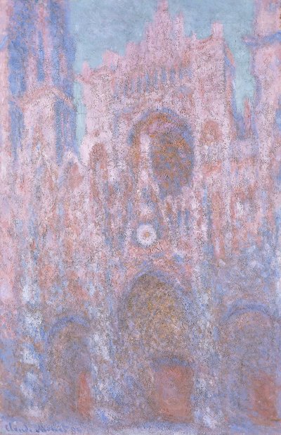 Cattedrale di Rouen: sinfonia del tramonto in grigio e rosa, 1892-94 da Claude Monet