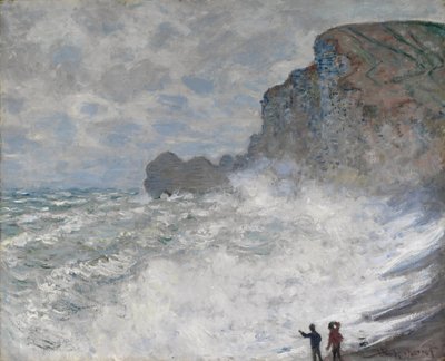 Tempo burrascoso a Étretat, 1883 da Claude Monet