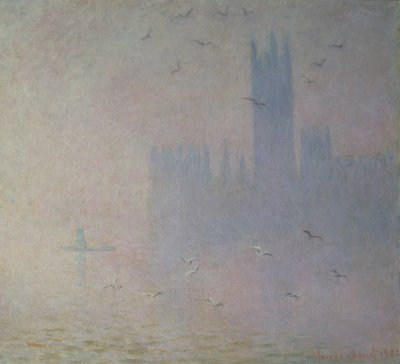 Gabbiani sopra il Parlamento, 1904 da Claude Monet