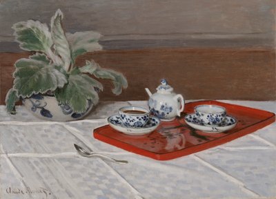 Natura morta, servizio da tè da Claude Monet