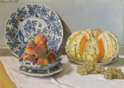 Natura morta con melone da Claude Monet