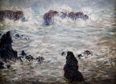 Tempesta, Costa di Belle-Île da Claude Monet