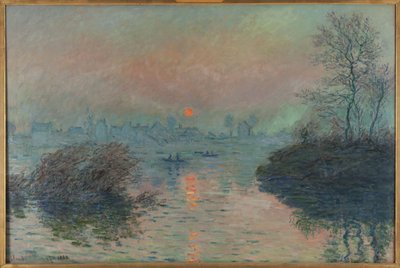 Tramonto sulla Senna a Lavacourt, effetto invernale da Claude Monet