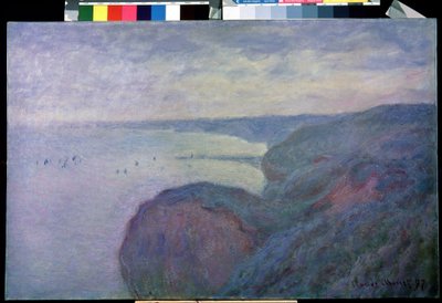 Sulla scogliera vicino a Dieppe da Claude Monet