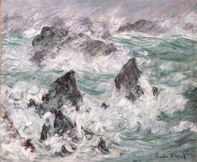 Tempesta a Belle-Ile da Claude Monet