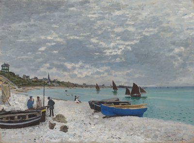 La spiaggia di Sainte-Adresse, 1867 da Claude Monet