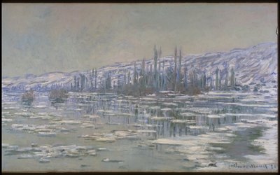 La rottura del ghiaccio (La Débâcle o Les Glaçons) da Claude Monet