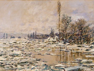 La rottura del ghiaccio da Claude Monet