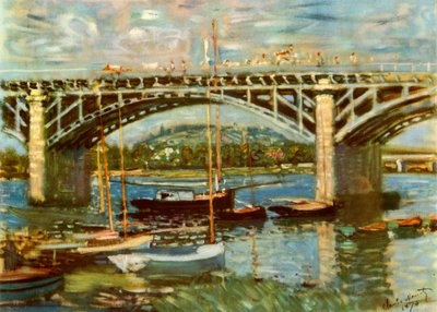 Il ponte sulla Senna ad Argenteuil, 1874, 1937 da Claude Monet