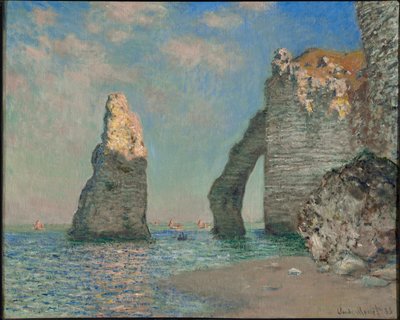 Le scogliere di Étretat da Claude Monet
