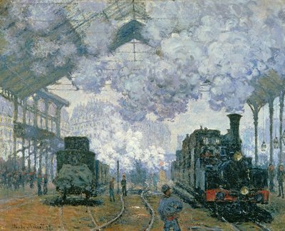 La Gare Saint-Lazare: Arrivo di un treno da Claude Monet
