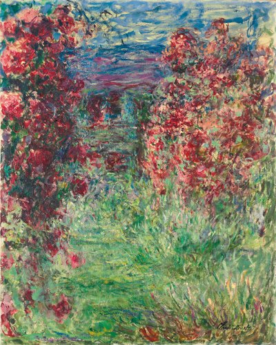 La casa a Giverny sotto le rose, 1925 da Claude Monet