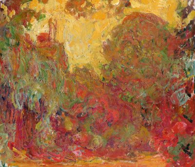 La casa vista dal giardino delle rose, 1922-24 da Claude Monet