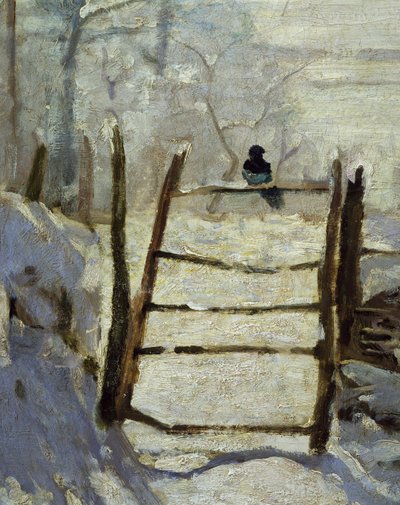 La gazza (dettaglio) da Claude Monet
