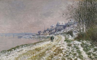 Il Sentiero Verso Epinay, Effetto Neve da Claude Monet