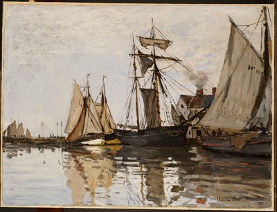 Il porto di Honfleur, c.1865 da Claude Monet