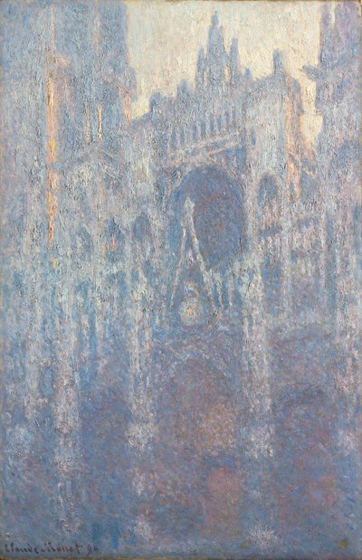 Il portale della cattedrale di Rouen alla luce del mattino da Claude Monet