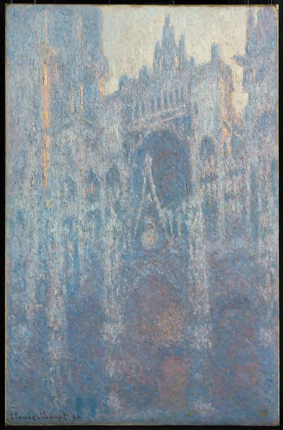Il Portale della Cattedrale di Rouen alla Luce del Mattino da Claude Monet