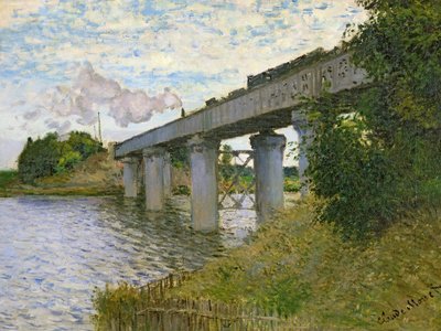 Il ponte ferroviario ad Argenteuil da Claude Monet
