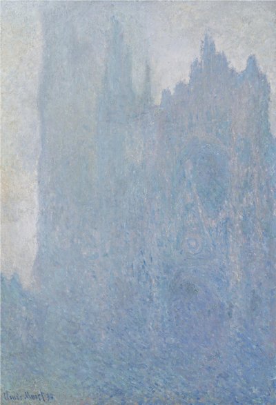 La cattedrale di Rouen nella nebbia da Claude Monet